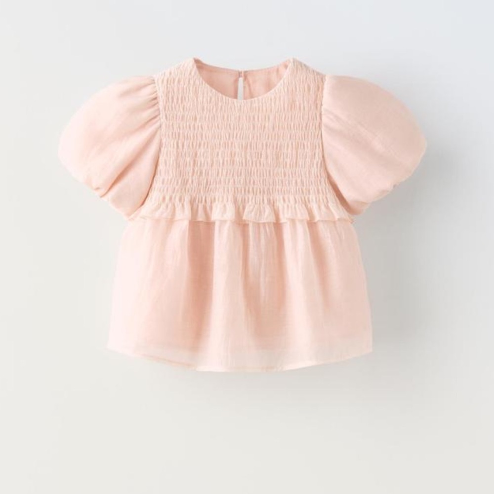 Zara Kids Blouse in Soft Pink